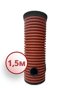Дренажный колодец d368 h1500 с зеленой крышкой (отводы 200 мм) 0